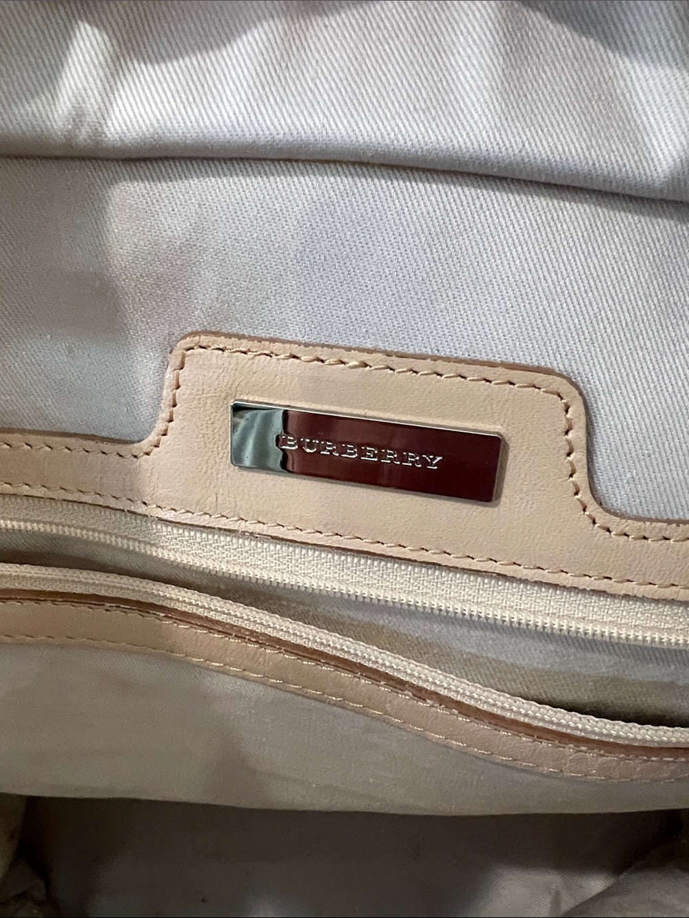 Burberry Striped Canvas Tote - Picture 13 of 14